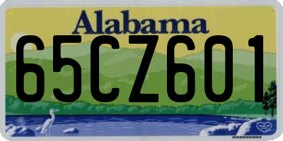 AL license plate 65CZ601