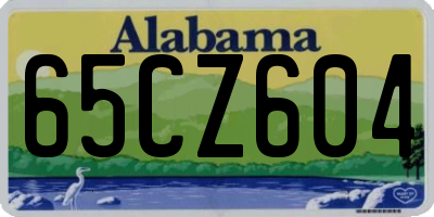 AL license plate 65CZ604