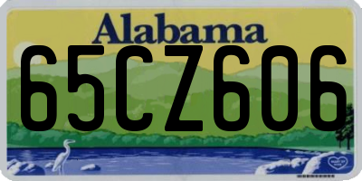 AL license plate 65CZ606