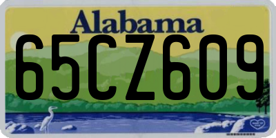 AL license plate 65CZ609