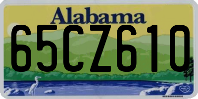 AL license plate 65CZ610