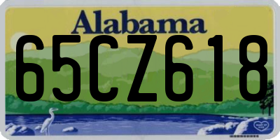 AL license plate 65CZ618