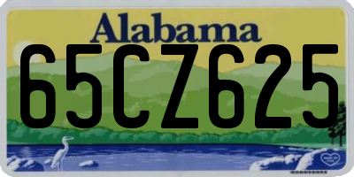 AL license plate 65CZ625