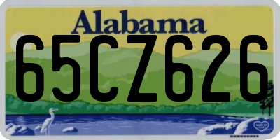AL license plate 65CZ626