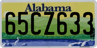 AL license plate 65CZ633
