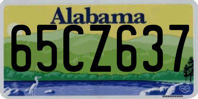 AL license plate 65CZ637