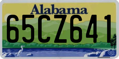 AL license plate 65CZ641