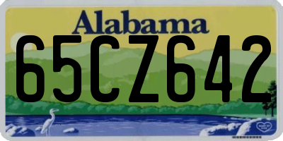 AL license plate 65CZ642