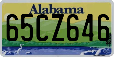 AL license plate 65CZ646
