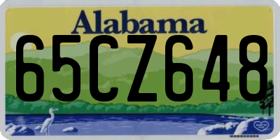 AL license plate 65CZ648