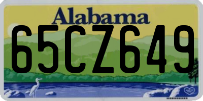 AL license plate 65CZ649