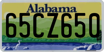 AL license plate 65CZ650