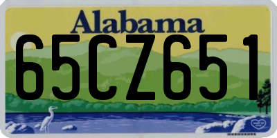 AL license plate 65CZ651