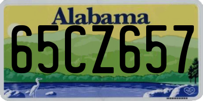 AL license plate 65CZ657
