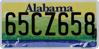 AL license plate 65CZ658