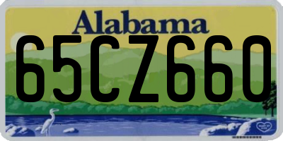 AL license plate 65CZ660