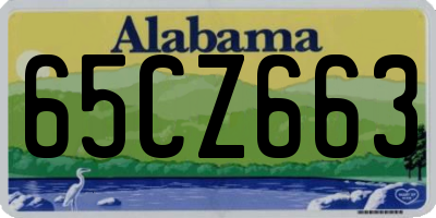 AL license plate 65CZ663
