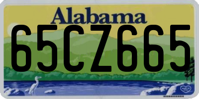 AL license plate 65CZ665