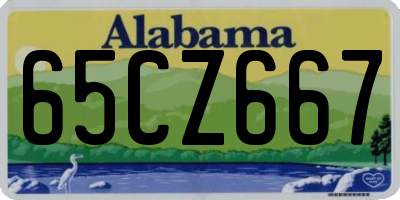 AL license plate 65CZ667