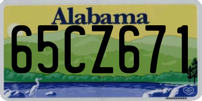 AL license plate 65CZ671