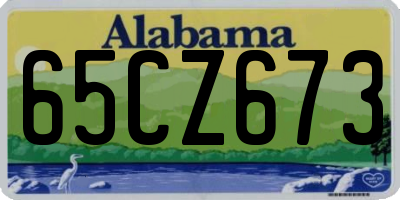 AL license plate 65CZ673