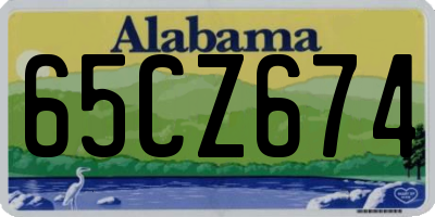 AL license plate 65CZ674