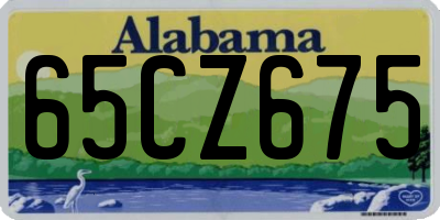AL license plate 65CZ675