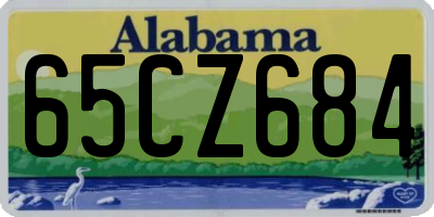 AL license plate 65CZ684