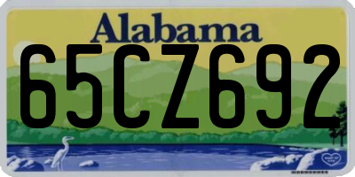 AL license plate 65CZ692