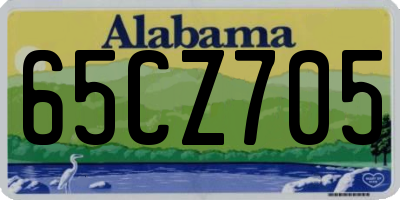AL license plate 65CZ705