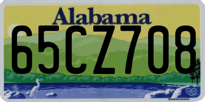 AL license plate 65CZ708