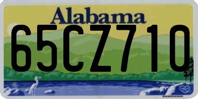AL license plate 65CZ710