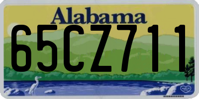 AL license plate 65CZ711