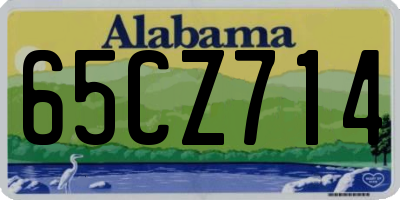 AL license plate 65CZ714