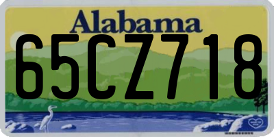 AL license plate 65CZ718