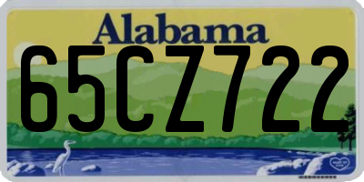 AL license plate 65CZ722
