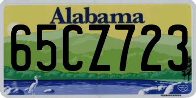 AL license plate 65CZ723