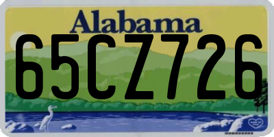 AL license plate 65CZ726