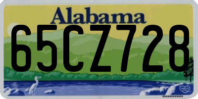 AL license plate 65CZ728