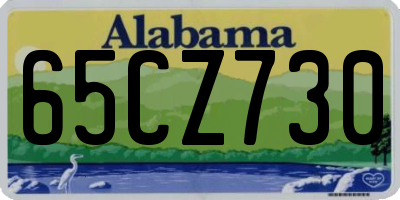 AL license plate 65CZ730