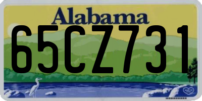 AL license plate 65CZ731