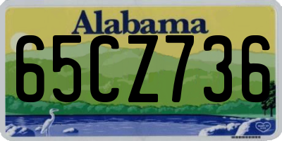 AL license plate 65CZ736