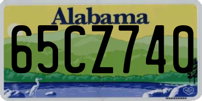 AL license plate 65CZ740