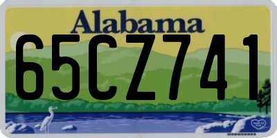 AL license plate 65CZ741