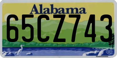 AL license plate 65CZ743