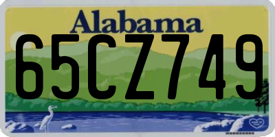 AL license plate 65CZ749