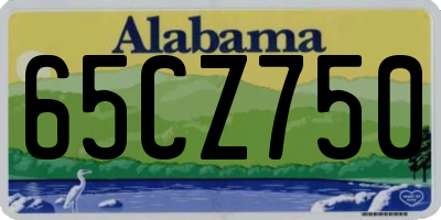 AL license plate 65CZ750