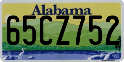 AL license plate 65CZ752