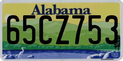 AL license plate 65CZ753