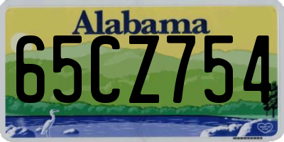 AL license plate 65CZ754